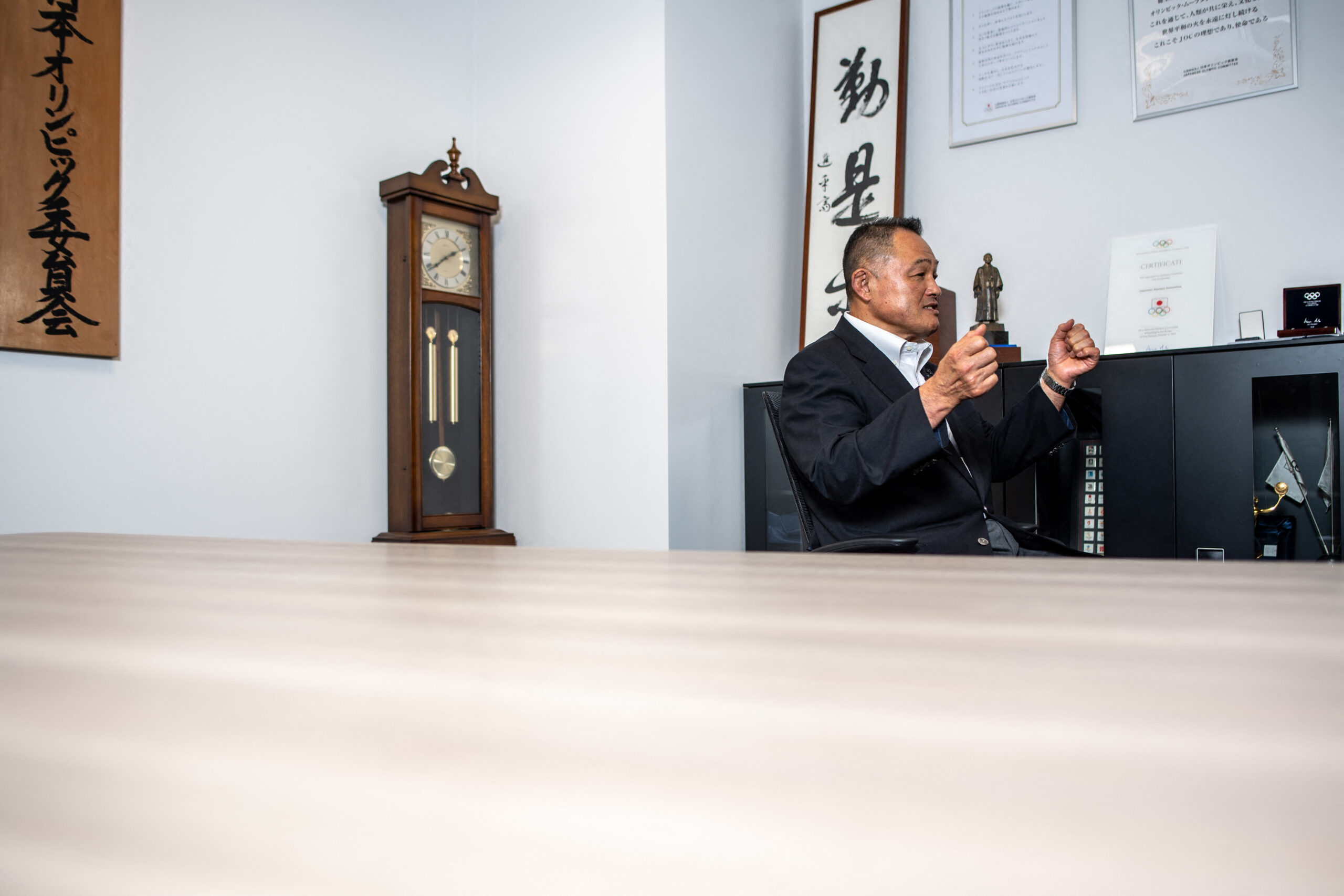 Japanese Olympic Committee president president Yasuhiro Yamashita is set to visit International Olympic Committee headquarters in Lausanne, Switzerland. | PHILIP FONG/AGENCE FRANCE-PRESSE