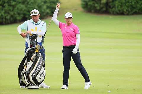 Andy Lyons/AGENCE FRANCE-PRESSE
Yuka Saso shoots a six-under par 65 to inch closer to the Walmart NW Arkansas Championship.