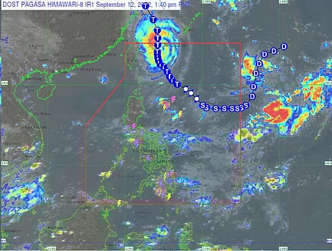 Screen grab from PAGASA live satellite.