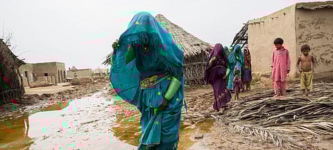 Starting mid-June 2022, flooding and landslides caused by heavy monsoon rainfall have brought widespread destruction across Pakistan. | Photograph courtesy of WFP