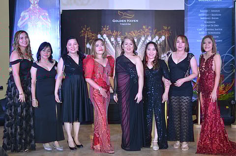 Sales manager Jocelyn Darunday, Tagum branch head Baby Jane Pantajo, Golden Haven Operations head Emelia Lustado, Sales director Vivian Ceniza and Sales manager Dahlia Pagpogosan celebrate its company’s launch. | Photograph courtesy of Golden Haven