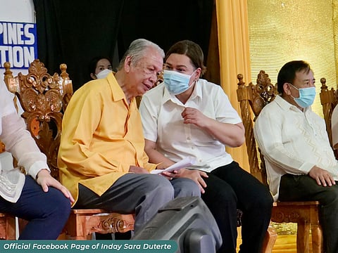 Siquijor Mayor Richard Quezon, Vice President Sara Duterte and Siquijor Gov. Zaldy Villa. Photo from Facebook