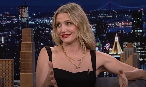 PHOTOGRAPH COURTESY OF ‘THE TONIGHT SHOW’
CAMERON Diaz is working with Oscar-winning actor Jamie Foxx for the third time in the movie ‘Back in Action.’