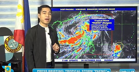 Screengrab from DOST PAG-ASA Facebook page