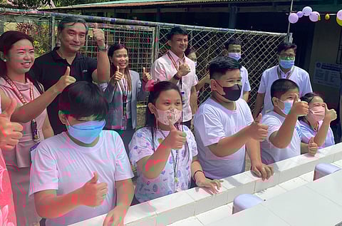 Lopez Group’s ecozone subsidiary First Philippine Industrial Park just completed the construction and installation of hand-washing stations in 15 schools in its host cities of Tanauan and Santo Tomas in Batangas province. | Photograph courtesy of Lopez Group