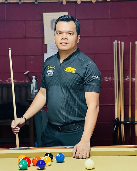 PHOTOGRAPH COURTESY OF Carlo Biado/FB
CARLO Biado keeps his hopes alive by hurdling Chinese Taipei’s Chen Chia Hua in the loser’s bracket of the US Open 9-Ball Championship.