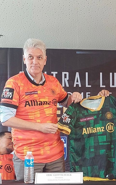 Photograph by Ivan Suing for the Daily Tribune
United City FC chief Eric Gottschalk can’t wait to see UCFC display its wares at the world-class New Clark City stadium in Capas, Tarlac.