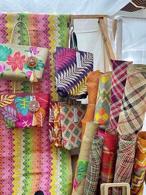 Bags, mats and banigs from Basey, Samar (Photo by Marbee Shing-Go)