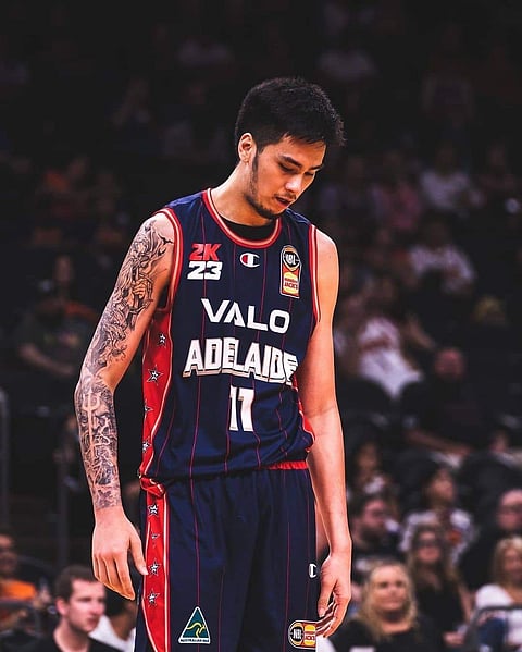 Kai Sotto is being eyed to join the starting unit when the Adelaide 36ers face the Oklahoma City Thunder in a friendly match. Photo courtesy of Adelaide 36ers