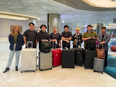 PHOTOGRAPH COURTESY OF fnatic/fb
FILIPINO gamers Marc ‘Raven’ Fausto, Armel ‘Armel’ Tabios, Djardel ‘DJ’ Mampusti, and Jaunuel ‘Jaunuel’ Arcilla fail to lead Fnatic to The International 11 title.