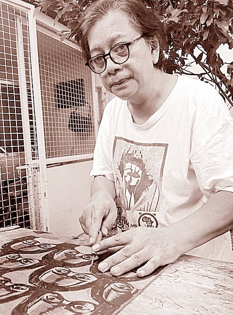 Photographs courtesy of Concerned Artists
of the Philippines
The late artist, professor, and activist Neil Doloricon.