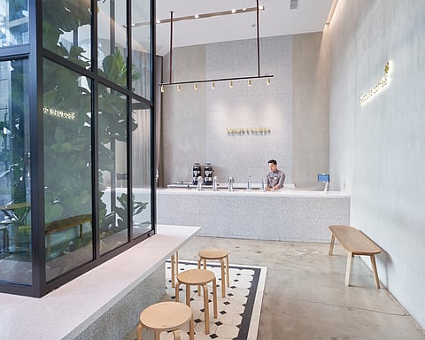 PHOTOGRAPH COURTESY OF HARLAN + HOLDEN COFFEE
MAKING a stylish statement at Harlan + Holden Coffee.