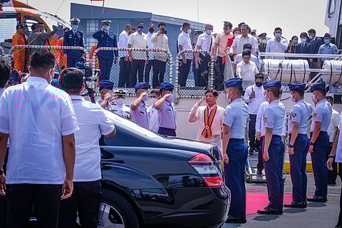 President Bongbong Marcos at the 121st founding anniversary of the Philippine Coast Guard at Port Area, Manila on 19 October 2022 (Photo by Yummie Dingding)