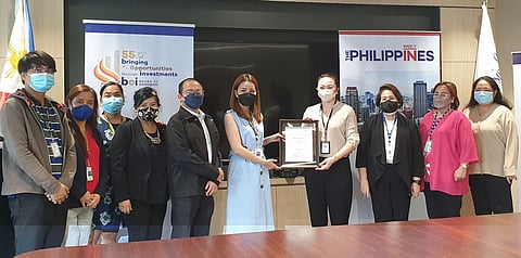 Board of Investments team led by Governor Katrina Therese Lim-Dy (fifth from right) with SM Foundation Inc.'s Debbie P. Sy (fourth from right) (Photo courtesy of SM Foundation, Inc.)