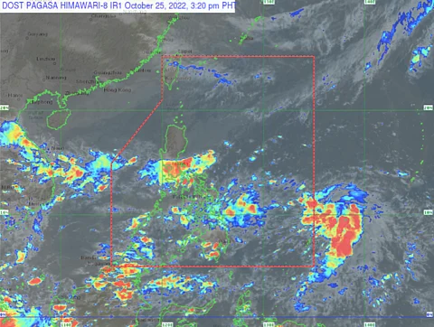 Screengrab from PAGASA satellite
