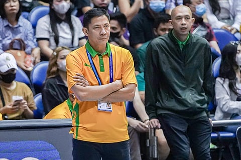 FEU coach Olsen Racela remains optimistic over their Final Four chances in Season 85 UAAP men’s basketball tournament. Photo courtesy of UAAP