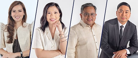 BRILLIANT young minds power financial startup. From left: Yani de Guzman, Atty. Pauleen An Aure, Aya Laraya, and Manuelito Benitez.