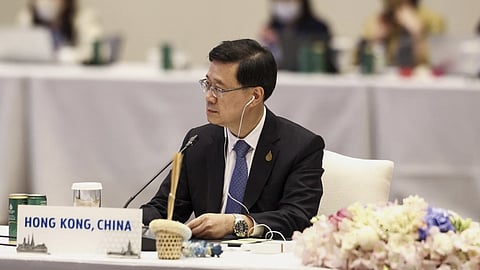 Hong Kong leader Covid positive