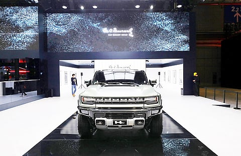 CHINA DAILY
GENERAL Motors’ import platform The Durant Guild showcases the Hummer EV SUV at the fifth China International Import Expo.