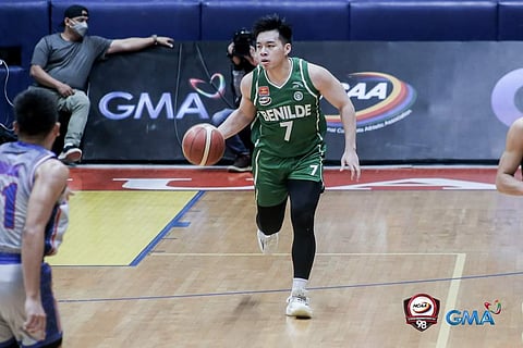 ROBI Nayve scored 17 points as he led Saint Benilde to an 83-73 win over Arellano University in the NCAA season 98 men's basketball. | Photo courtesy of NCAA