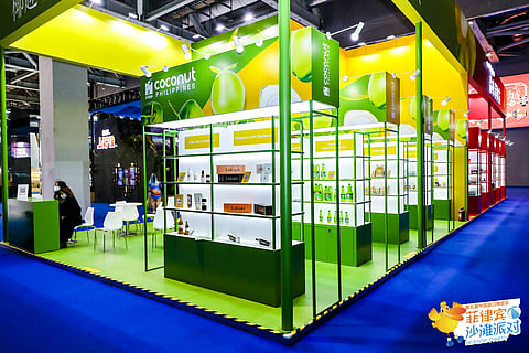 Photograph courtesy
of FOODPhilippines
The Philippines’ booth at the 5th China International Import Expo.