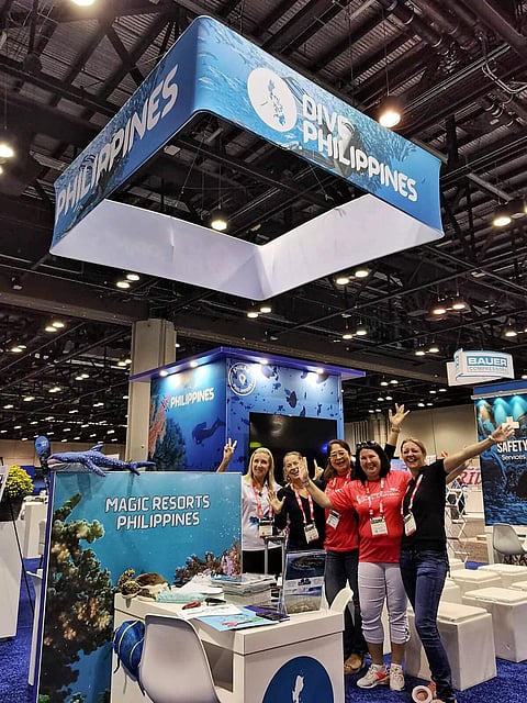 The Philippine booth at the DEMA Show highlighted the country’s best dive sites in Batangas, Cebu, Bohol, and Palawan. | PHOTOGRAPHS COURTESY OF DEMA