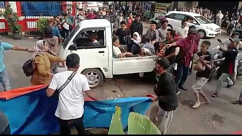 At least 46 people have been killed and 700 injured in an earthquake that rattled Indonesia's main island of Java on Monday, a local official from the town worst hit by the tremor told local media. (Video screengrab: CIANJUR ADMINISTRATION / AFP)