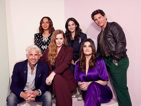 PHOTOGRAPH COURTESY
OF Ig/DISNEY DISENCHANTED
CAST of Disenchanted standing from left, clockwise: Maya Rudolph, Gabriella Baldacchino, James Marsden, Idina Menzel, Amy Adams and Patrick Dempsey.