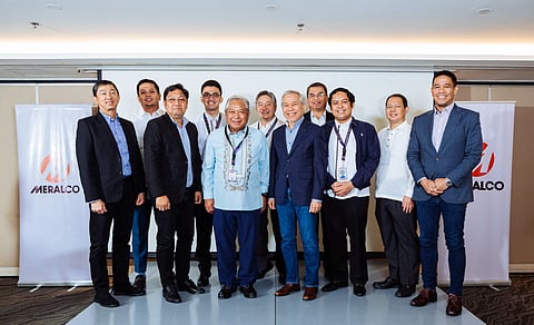 Transportation Secretary Jaime J. Bautista (fifth from left) and Meralco President and CEO Atty Ray C. Espinosa (fifth from right), led officials from DOTr and Meralco in a strategic meeting to advance the government’s infrastructure development efforts. (Photo courtesy of Meralco)