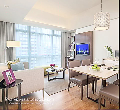 Photographs courtesy of Ascott
One-bedroom Citadines Aprthotel Salcedo.