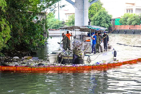 A flagship project of the Rotary Club of Manila, the trash traps are the first of their kind to ever be installed in any of the Philippines’ waterways. | PhotographS by LARRY CRUZ for the Daily Tribune