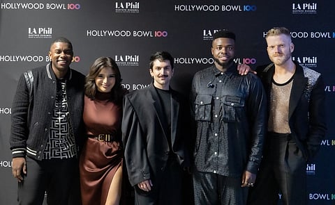 Pentatonix (from left) Matt Sallee, Kirstin Maldonado, Mitch Grassi, Kevin Olusola, and Scott Hoying.