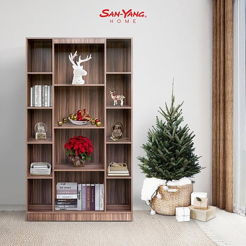 Beautiful display shelves from San-Yang Home start at approx. P1000.00