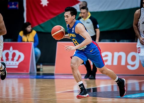 Scottie Thompson pretty much does everything in helping Gilas Pilipinas score a 74-66 victory over Jordan early yesterday in Amman. | PHOTOGRAPH COURTESY OF FIBA