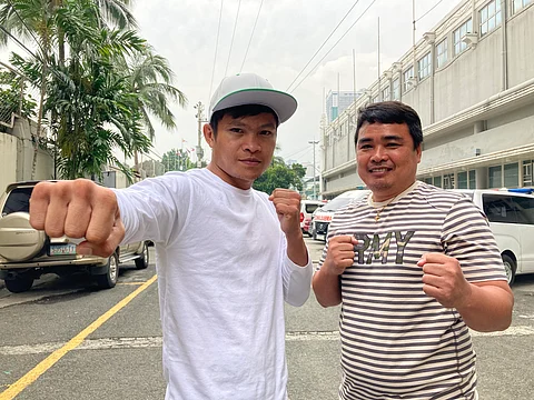 Photograph by Nick Giongco for the Daily Tribune
Jerwin Ancajas and his lead trainer Joven Jimenez would love to use the facilities of the Rizal Memorial Sports Complex as they prepare for a comeback bout in February 2023.
