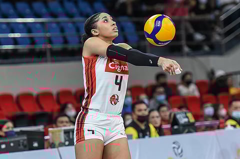 TAI Bierria is tipped to provide the firepower and veteran experience when Cignal clashes with Petro Gazz in Game 1 of their PVL Reinforced Conference best-of-three finals series. Photo courtesy of PVL