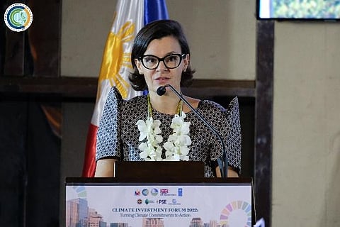 UNITED Kingdom Ambassador to the Philippines Laure Beaufils at the Climate Investment Forum 2022 held 21 November at Novotel Manila, Quezon City. | photographs courtesy of climate change commission