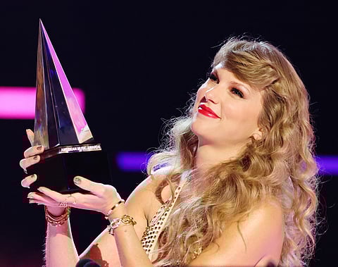 VICTORIOUS Taylor Swift. | AGENCE FRANCE-PRESSE