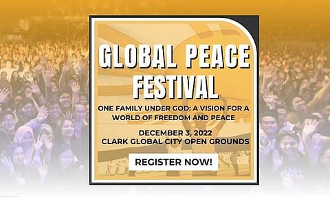 Global Peace Festival 2022 slated