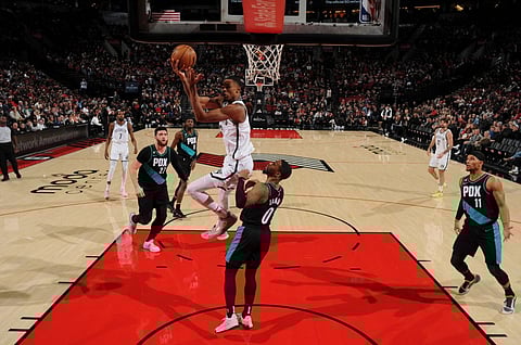 Durant, O’Neale push Nets past Trail Blazers