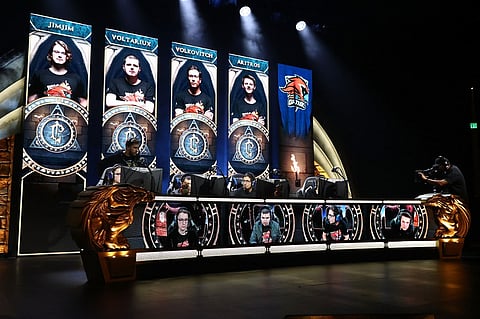 Team Grmbl competes with Team Method: Triforce at World of WarCraft at BlizzCon 2017 at Anaheim Convention Center on November 3, 2017 in Anaheim, California. BlizzCon is the site of the Overwatch World Cup 2017 eSports tournament. Photo by Joe Scarnici / GETTY IMAGES NORTH AMERICA / Getty Images via AFP