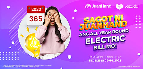 ‘Sagot ni Juanhand ang All-Year Round Electric Bill Mo’ promo runs till 14 December