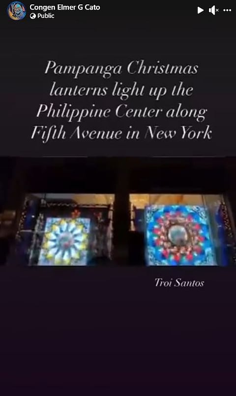 Screengrab from Consul General Elmer Cato Facebook