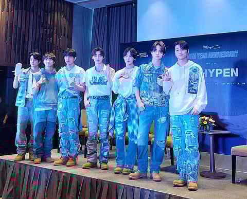 BYS Cosmetics Philippines brand ambassador Enhypen. | PHOTOGRAPH BY PAULINE JOYCE PASCUAL FOR THE DAILY TRIBUNE