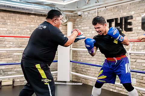Manny Pacquiao insists he can still bang with the very best. Photo courtesy of Team Pacquiao / Facebook