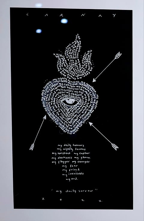 PHOTOGRAPHS COURTESY OF Kiko Cabuena
Another work from the series ‘Tell Me Where It Hurts (Community Poetry).’