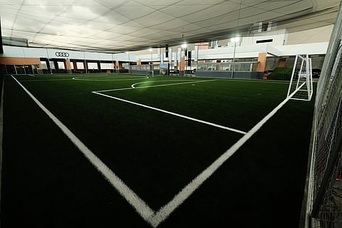 Presenting the first rooftop football pitch in the country