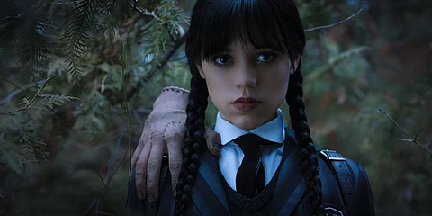 PHOTOGRAPH COURTESY OF NETFLIX
JENNA Ortega as Wednesday Addams.