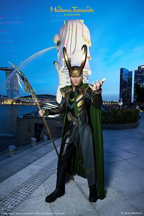 PHOTOGRAPH COURTESY
OF MADAME TUSSAUDS
GOD of mischief Loki joins the Marvel superhero line-up of Madame Tussauds Singapore.