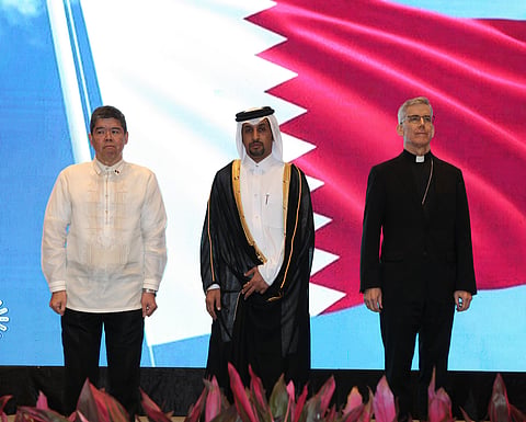 DEPARTMENT of Foreign Affairs Undersecretary Eduardo Jose de Vera, Qatar Embassy to the Philippines Chargé d’Affaires a.i Abdulla Salem SS Khowar, and Apostolic Nuncio Charles Brown.